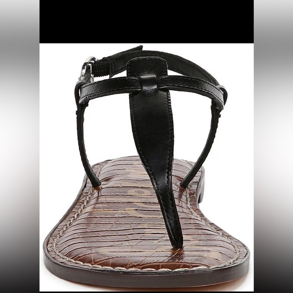 Sam Edelman Black and Brown Sandals with Ankle Wrap - Picture 7 of 13